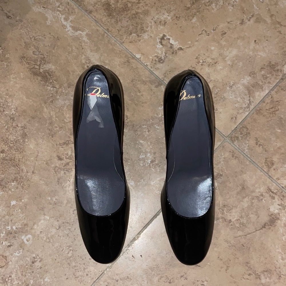 Delman Heels, Size 8M, Black